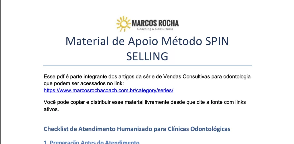 spin selling em odontologia